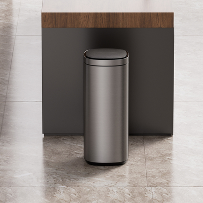 Αγορά 50L Μεγάλη χωρητικότητα Ατσάλι Smart Sensor Bin Βιώσιμο και Rolling Type Cover για βολική διάθεση αποβλήτων ηλεκτρονική κατασκευή