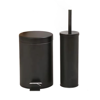 Αγορά Τυλιζόμενο κάλυμμα τύπου 3L / 5L / 8L / 12L / 20L / 30L SS Στρογγυλό κάδο σκουπιδιών πόδι πετάλη κάδο σκουπιδιών από ανοξείδωτο χάλυβα για το σπίτι ηλεκτρονική κατασκευή