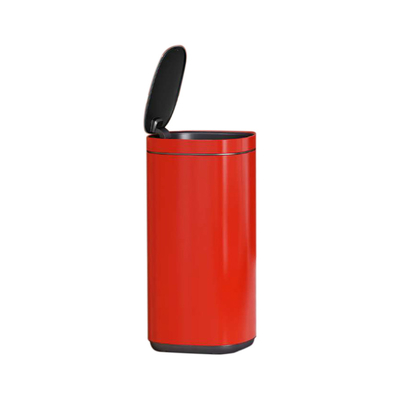 Αγορά 30L / 40L / 50L χωρητικότητα Powder Coating Office σκουπιδοτενεκέ με ακουστικό κουμπί βιώσιμο κουμπί ανοικτό κάδο ηλεκτρονική κατασκευή