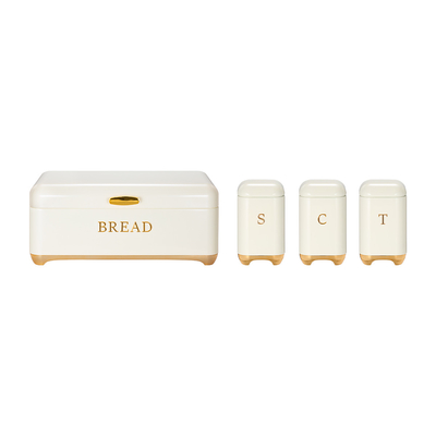 Η σειρά Crown Metal Bread Bin Set Tea Can Coffee Can Kitchen Storage Bread Containers Kitchen Organizer Can (Συλλογή με μεταλλικό κουτί ψωμιού, κουτάκι τσαγιού, κουτάκι καφέ, κουτάκι μαγειρικής, κουτάκι αποθήκευσης ψωμιού, κουτάκι μαγειρικής)