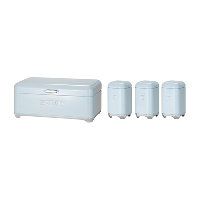 Συσκευές αποθήκευσης κουζίνας Crown Series Metal Bread Bin Set για αποθήκευση τσαγιού καφέ και ψωμιού