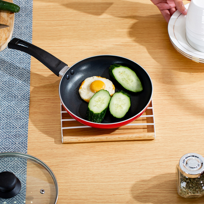 Οργανωτής κουζίνας Μεταλλικό μπαμπού Trivet Cork Mat Hot Pot Pad